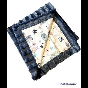 Reversible Minky Snuggle Blanket -Designer Sample